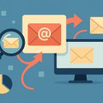 Laptop displaying email analytics dashboard, illustrating email discovery tools for outreach campaigns