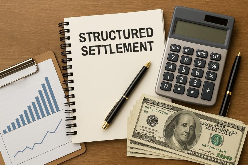 Structured settlement calculator displaying payout estimates and financial planning details