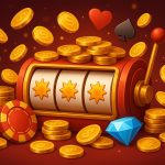 Colorful online slot machine reels with SQUEEN668 branding and free credit bonus graphics