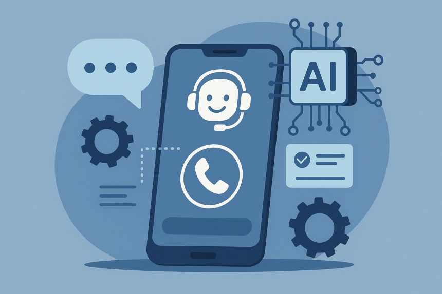 AI-powered virtual assistant providing automated phone support for modern customer service