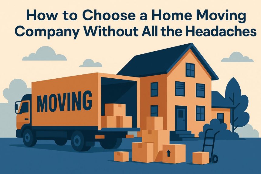 Professional movers loading boxes into a moving truck for a stress-free home relocation