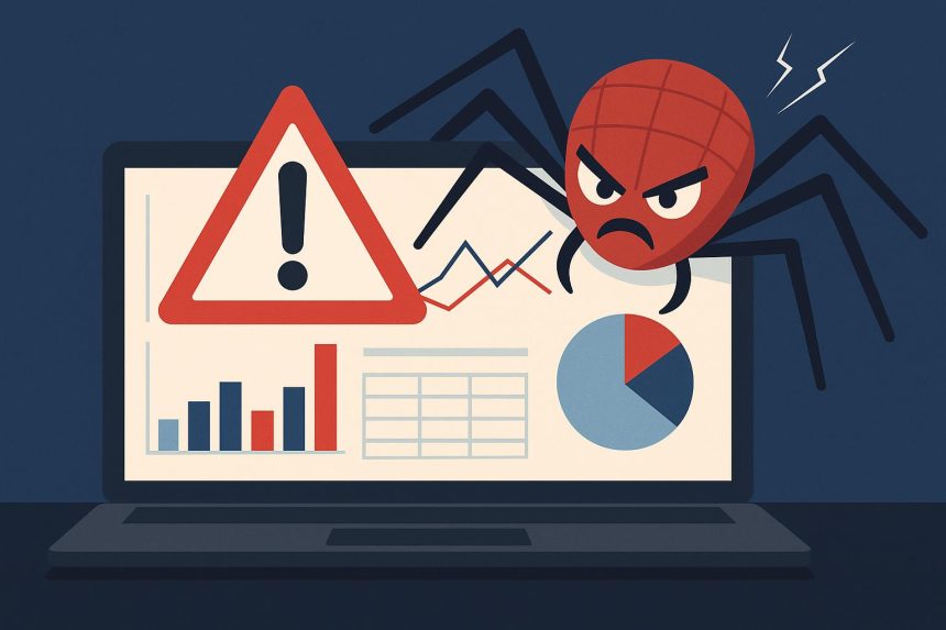 Graph showing marketing data skewed by bots and invalid traffic impacting analytics accuracy