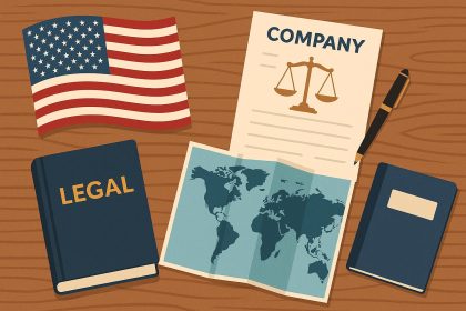 International business registration documents and foreign company incorporation paperwork