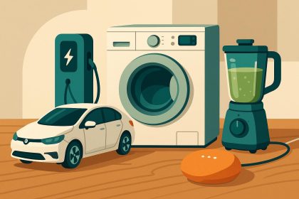 Eco-friendly tech devices and energy-efficient home appliances for smart spending decisions