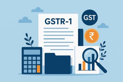 Illustration of GSTR-1 filing process and its significance for Indian businesses under GST