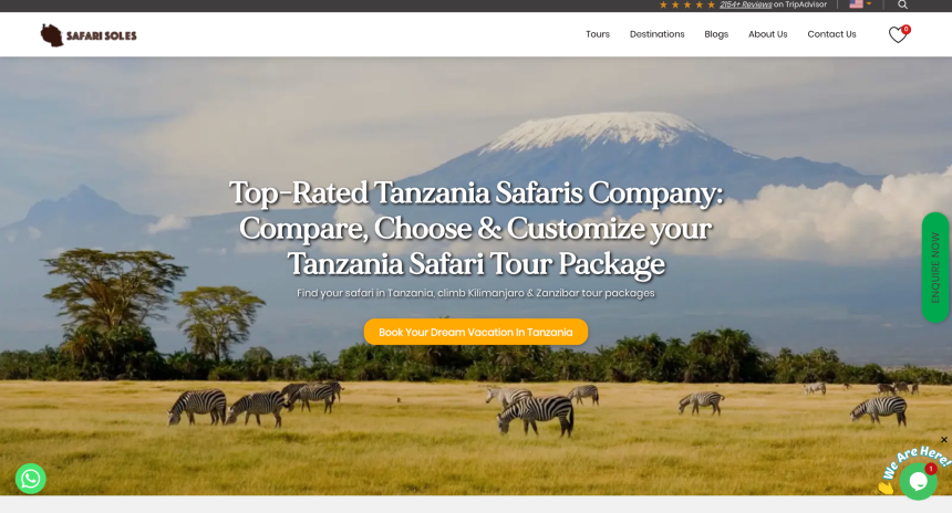 Safari Soles chosen as No.1 best safari company in Africa
