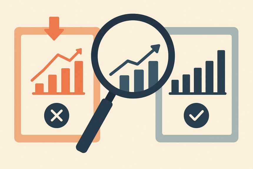 Graph illustrating short-term traffic spikes versus sustainable long-term SEO website growth