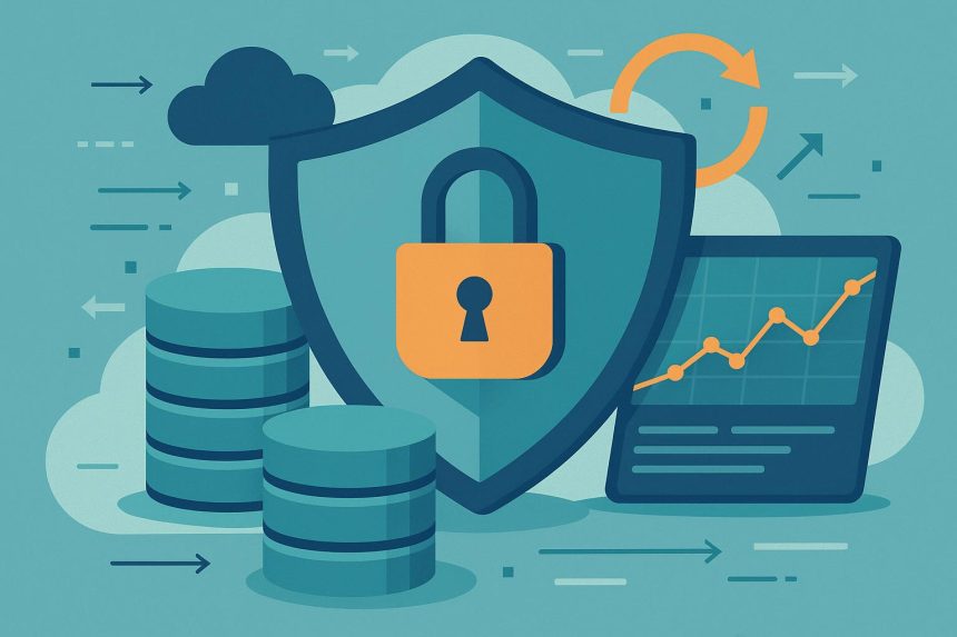 Cloud servers and secure data backups symbolizing data resilience and executive priorities