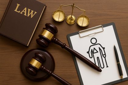 Lawyers working together reviewing legal documents to build a stronger injury case