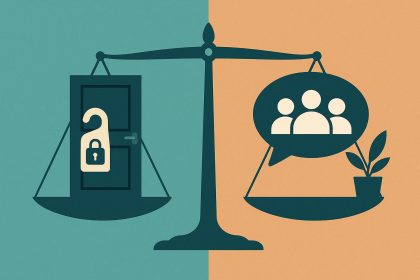 Secure digital communication in assisted living fostering privacy and social connection