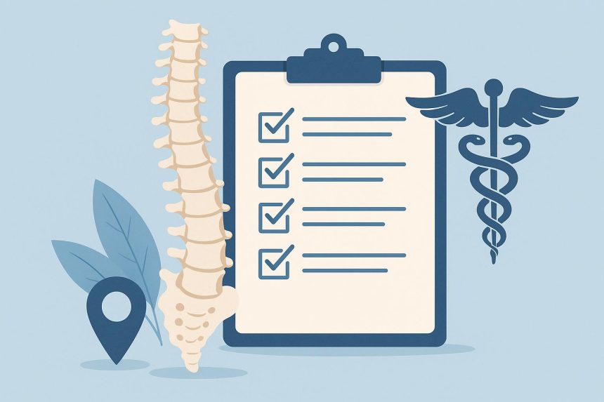 Chiropractor adjusting patient’s spine in Eastbourne clinic for spinal health and recovery