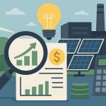 Modern business analyzing energy usage dashboards to optimize electricity costs and efficiency