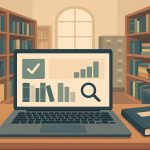 Digital library dashboard displaying catalog management features for modern collections tracking