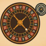 Colorful digital roulette wheel spinning, illustrating concepts of chance and probability in gaming