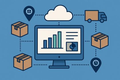 Dashboard visualizing centralized multi-carrier shipping data for strategic logistics decisions