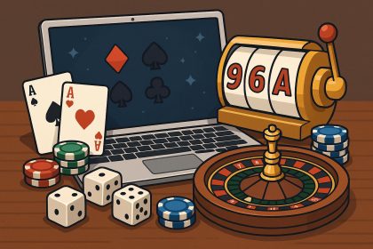 96ACE Malaysia online casino platform interface showcasing beginner-friendly gaming features