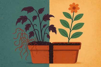 Abstract illustration symbolizing the complex development journey in teen mental health growth