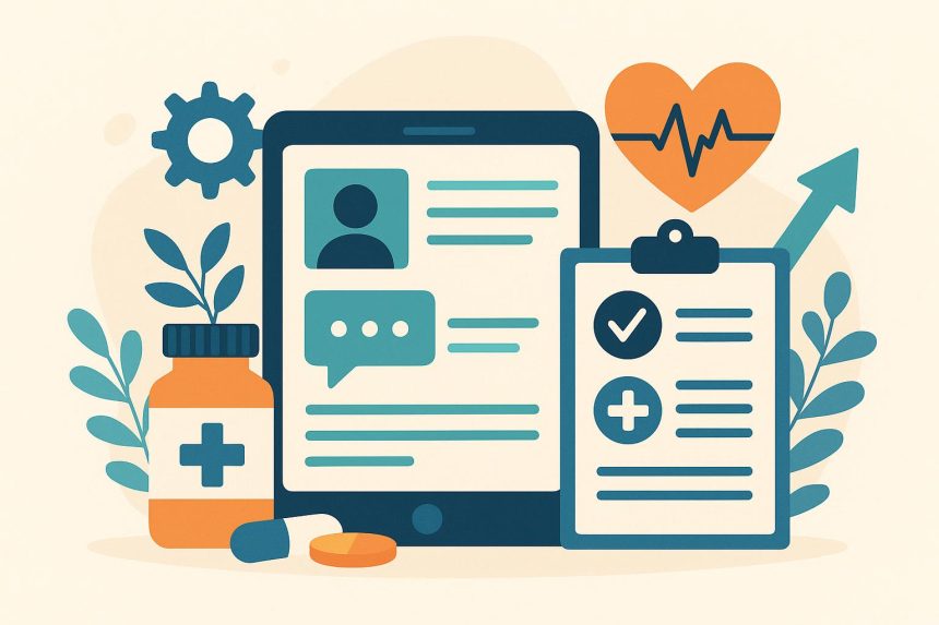 Digital patient engagement platform improving care adherence through reminders and tracking tools