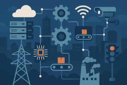 Advanced technology systems powering essential infrastructure behind daily life operations