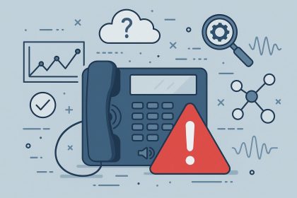 Troubleshooting voice network issues in IT infrastructure with diagnostic tools and analytics