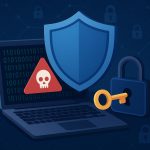 Cybersecurity professional conducting network penetration testing on digital infrastructure