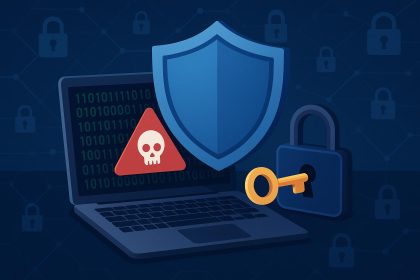 Cybersecurity professional conducting network penetration testing on digital infrastructure