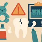 Child holding jaw in pain, parent comforting, highlighting signs of dental emergencies at home