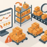 Warehouse workers tracking fulfillment times to improve efficiency and reduce operational bottlenecks