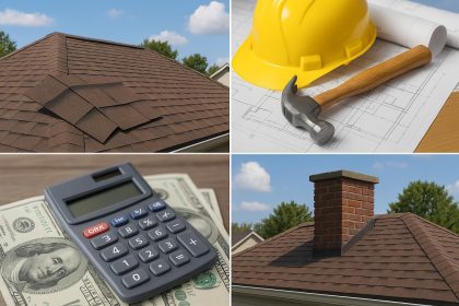 Asphalt shingle roofing installation on a residential home in Chantilly, Virginia