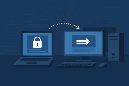 Remote access software interface showing unattended access features and secure connectivity icons