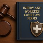 Gavel and legal documents representing injury and workers compensation law firm protection