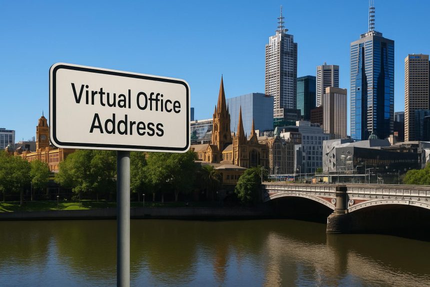 Modern Melbourne office buildings symbolizing virtual office address benefits for businesses.