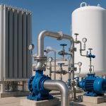 Modern cryogenic equipment in a high-tech industrial facility for reliable supplier services