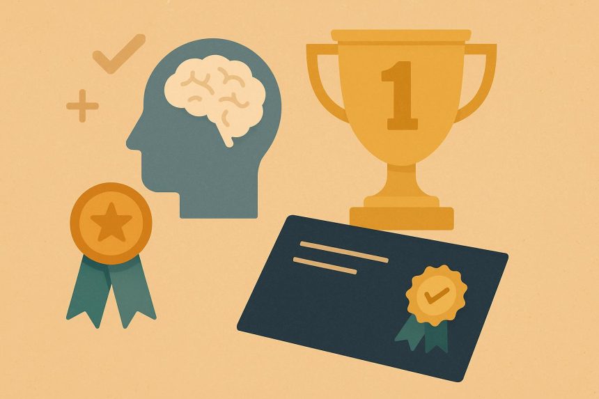 Award trophy symbolizing the impact of tangible recognition on motivation and psychological well-being