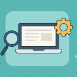 Abstract graphic illustrating the concept of meta descriptions for SEO and digital marketing.