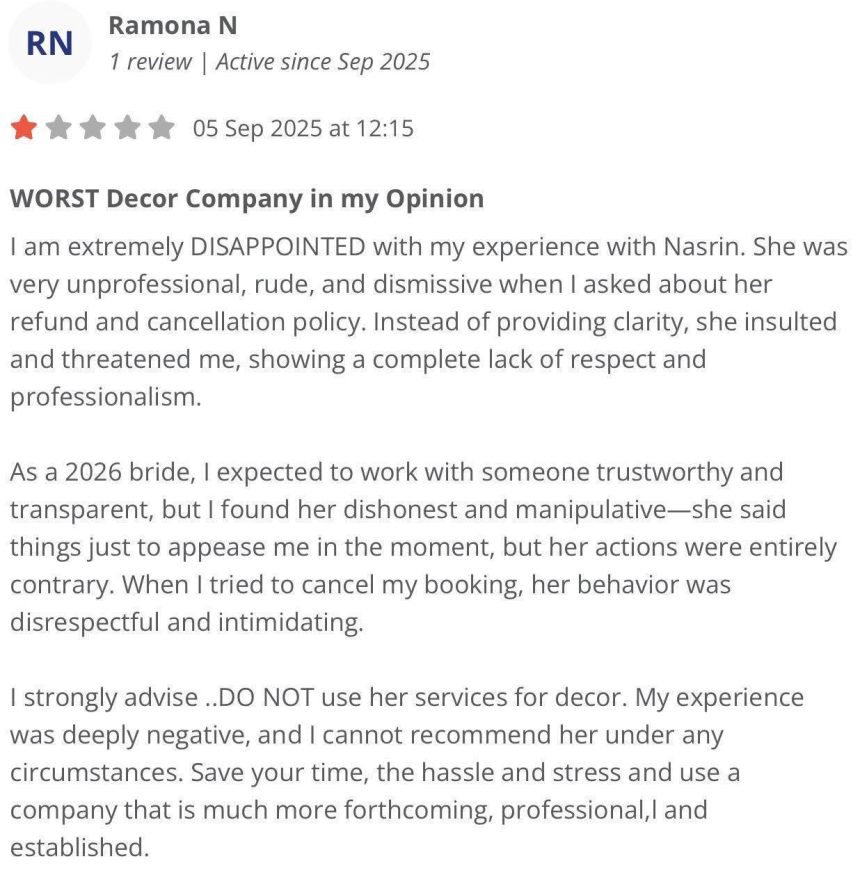 Image 1 of Events By Nasrin: Detailed Overview