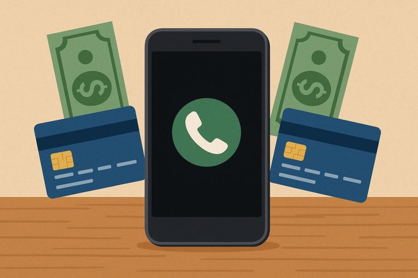 Mobile phone plan with split billing options and account management for shared payment arrangements