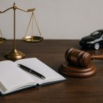 NYC accident lawyer reviewing personal injury case documents in law office for settlement advice