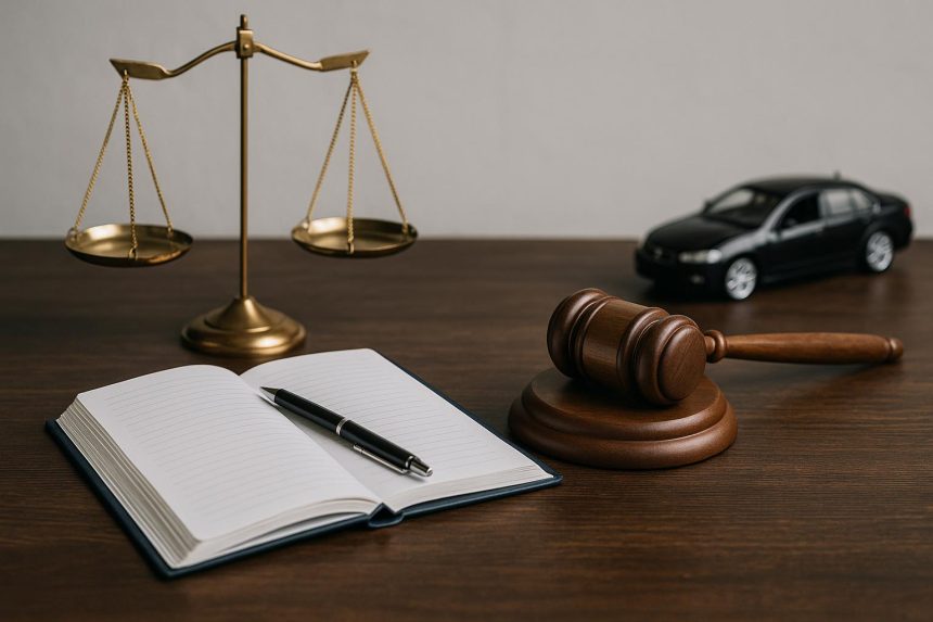 NYC accident lawyer reviewing personal injury case documents in law office for settlement advice