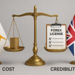 Cyprus and UK forex license comparison highlighting cost efficiency and regulatory credibility