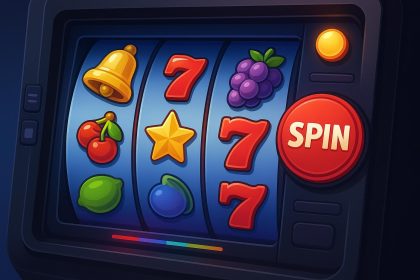 Colorful digital slot reels and symbols on a modern casino game interface for beginners