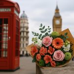 Fresh bouquet of mixed flowers delivered in London for same-day flower delivery services