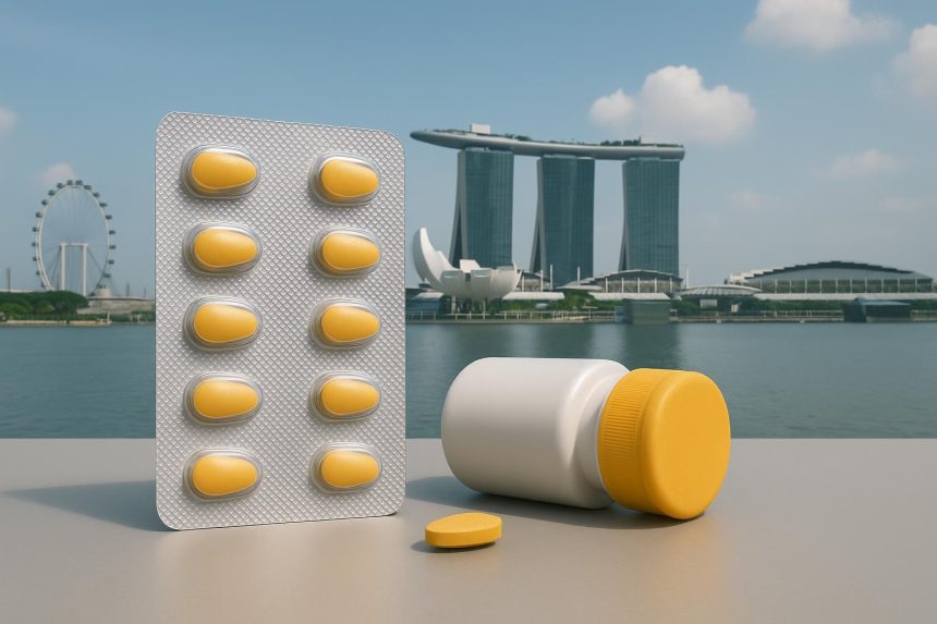 Cialis packaging and tablets emphasizing effective erectile dysfunction treatment in Singapore