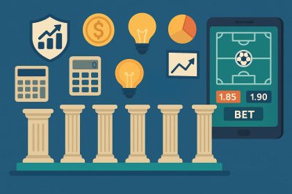 Micro-betting strategies infographic highlighting six pillars for successful UFABET betting