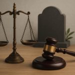 Scales of justice symbolizing protection and accountability in Clayton wrongful death claims