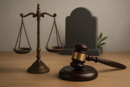 Scales of justice symbolizing protection and accountability in Clayton wrongful death claims