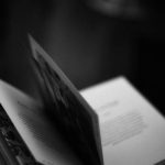 Black-and-white open book pages, illustrating recommended reading on how historical memory shapes contemporary Japan-Korea relations