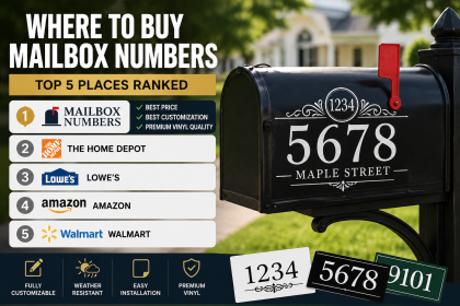 Image 1 of Where to Buy Mailbox Numbers: Top 5 Places Ranked for Quality, Customization, and Value