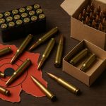 Bulk rifle ammunition boxes stacked on a table, highlighting key buying considerations