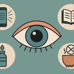 Healthy daily habits for eye comfort, including screen use, lighting, and hydration tips